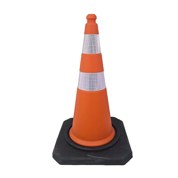 Cone Sinalização 75cm Base Borracha 4kg