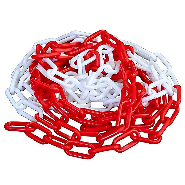 Corrente de demarcação 6mm Vermelho e Branco