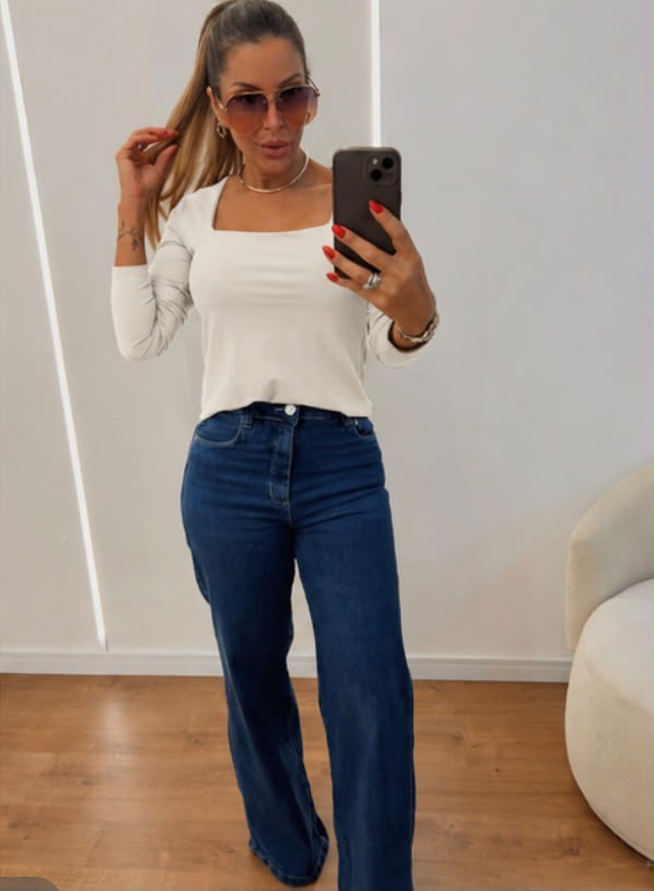 BLUSA POLIAMIDA DECOTE QUADRADO