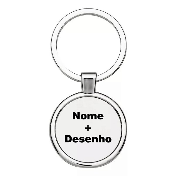 Chaveiro Redondo Inox Personalizado