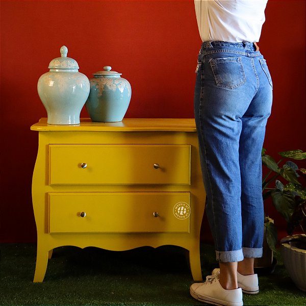 Mini Cômoda Amarela