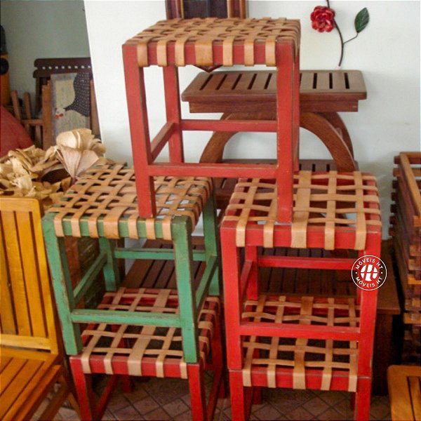 Banco | Tamborete Tulum 45cm de altura