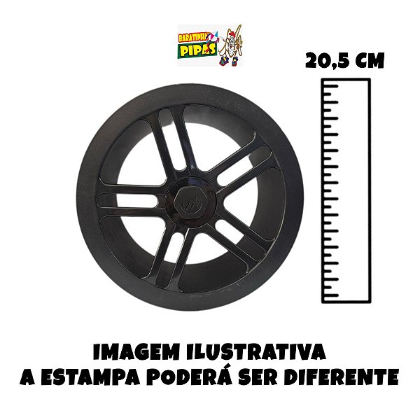Carretilha de plástico média colorida com 8 polegadas (20,5 cm)