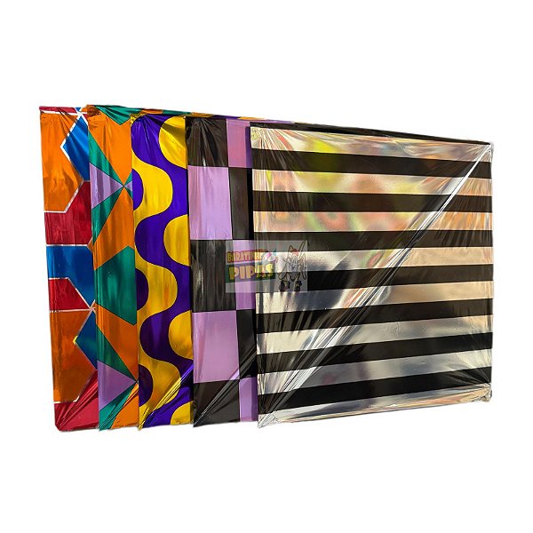 Flechinha média Plástico Laminado 40x40 pacote com 15 unidades