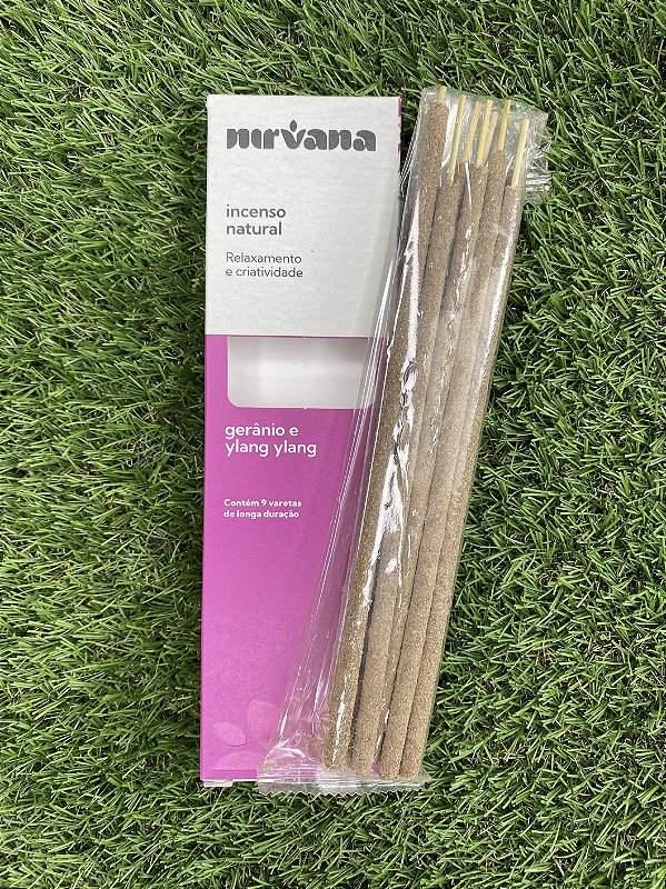 Incenso Natural Nirvana - Gerânio e Ylang Ylang