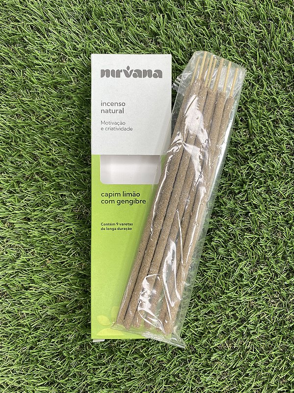 Incenso Natural Nirvana - Capim Limão com Gengibre