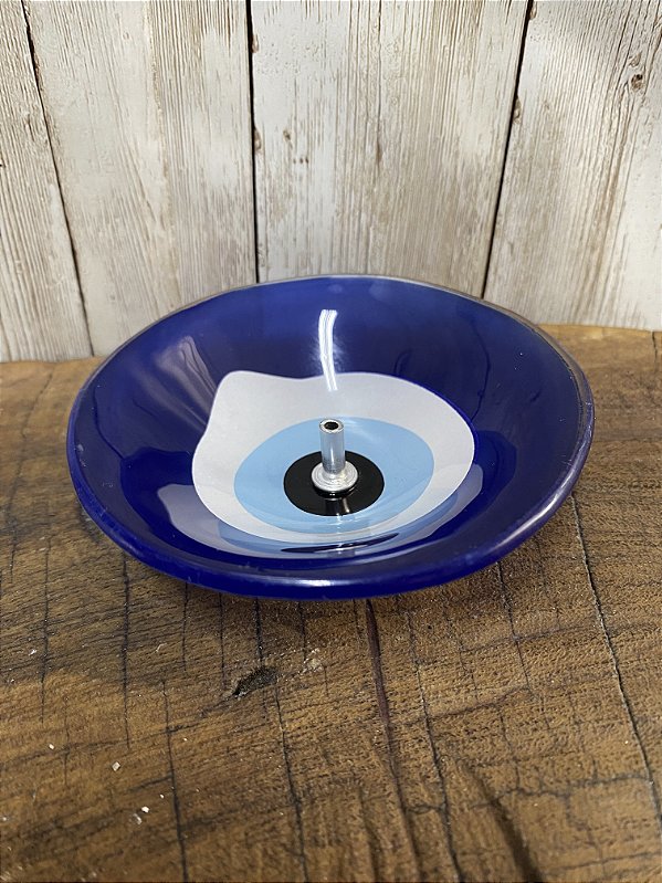 Incensário de Vidro - Olho Grego