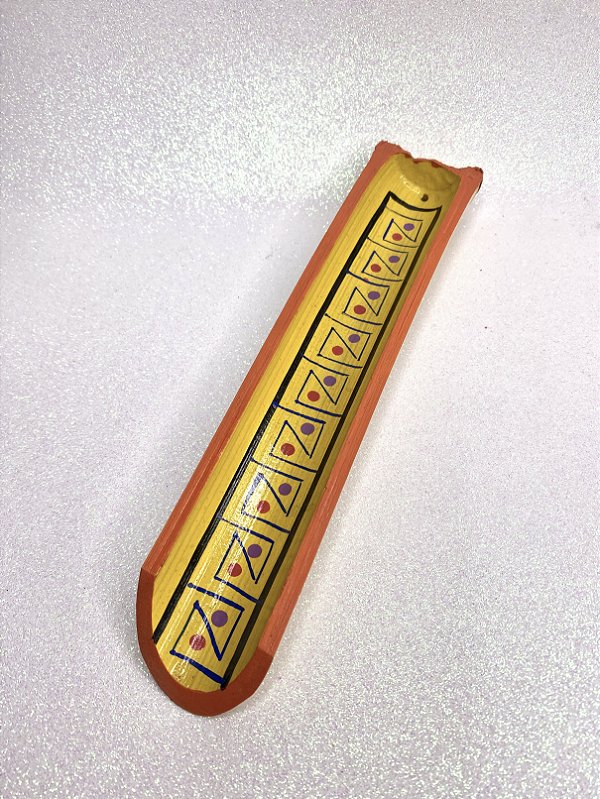 Incensário de Bambu - Caminho das Cores - Laranja