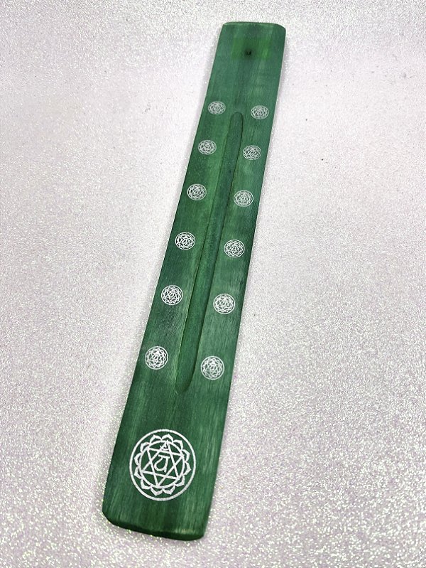 Incensário de Madeira - Verde