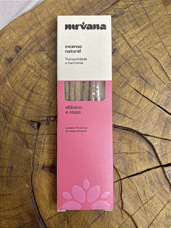 Incenso Natural Nirvana - Olíbano e Rosas