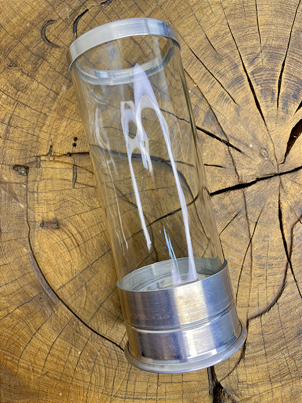 Porta Vela 9 dias - Alumínio e vidro