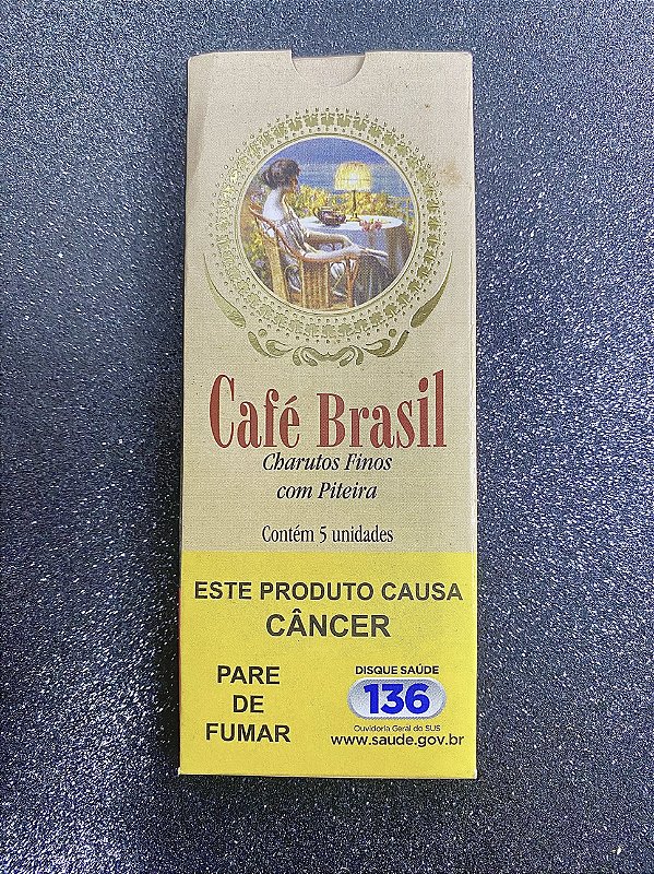 Cigarrilha Café Brasil - Com piteira