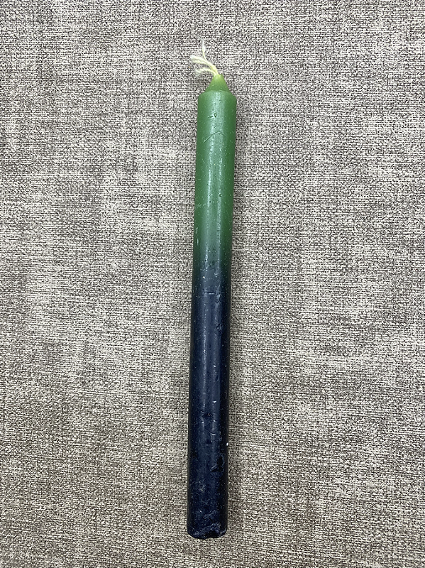 Vela Palito Preta e Verde