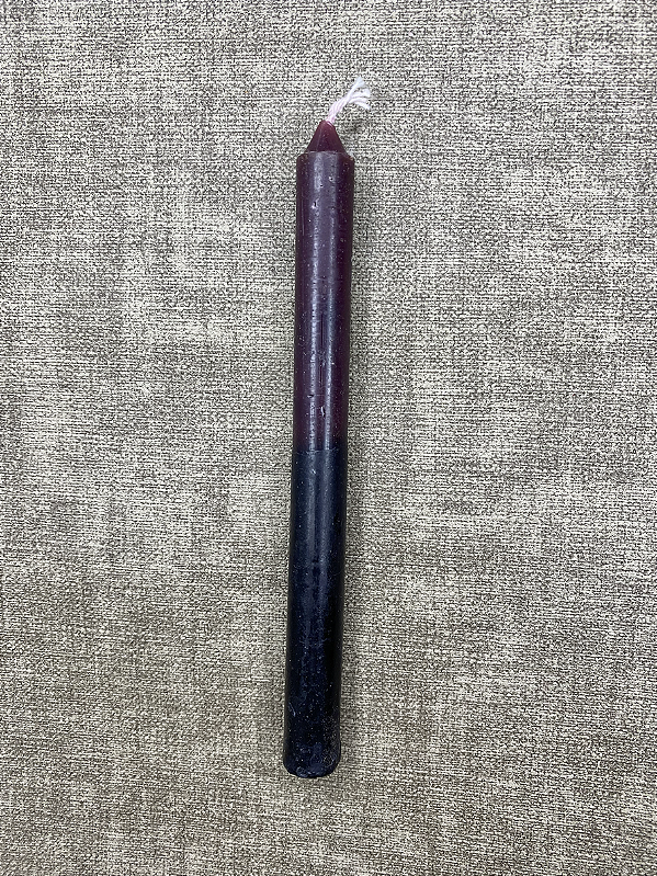 Vela Palito Roxa e Preta
