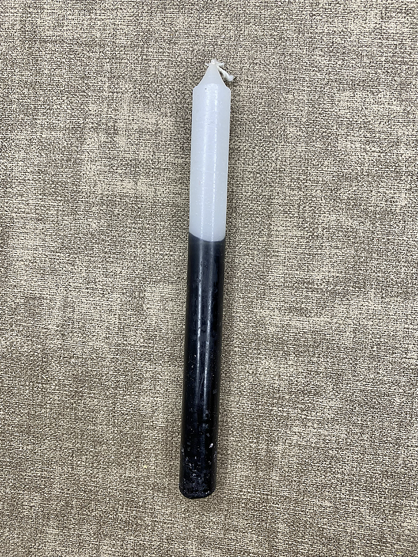 Vela Palito Preto e Branco