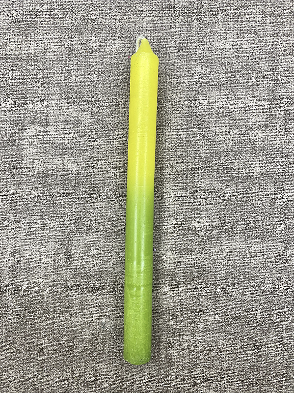 Vela Palito Verde e Amarela