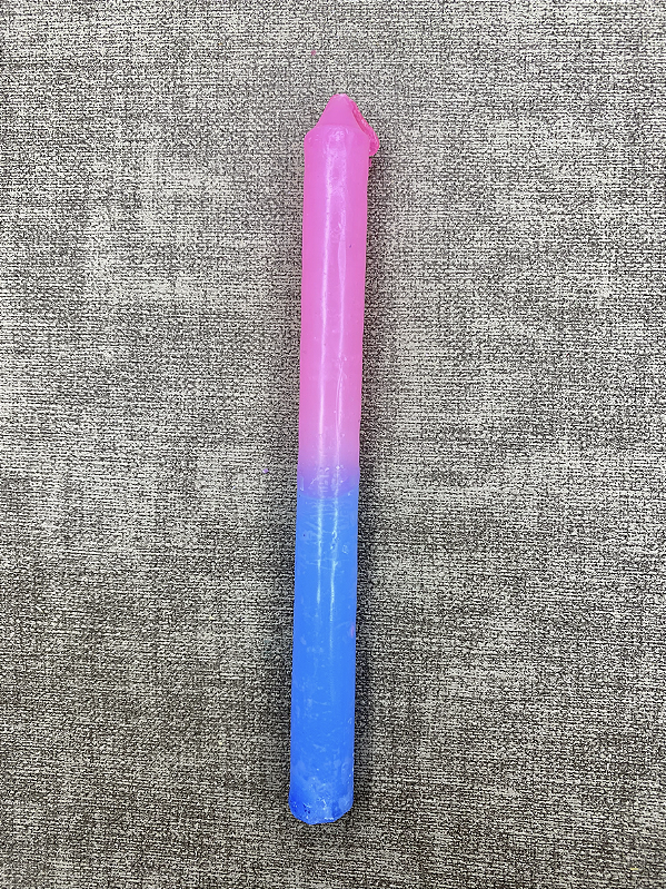 Vela Palito Azul e Rosa