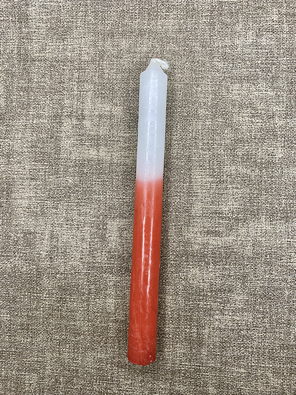 Vela Palito Vermelha e Branca