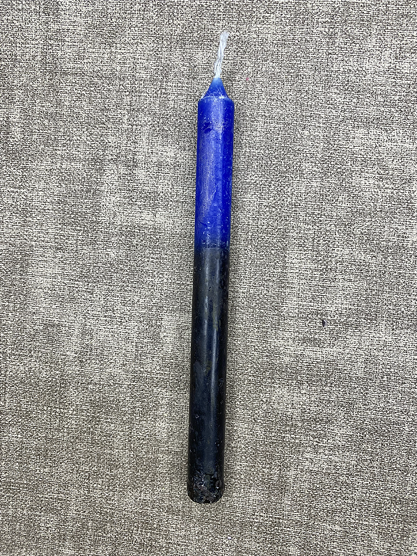 Vela Palito Preta e Azul
