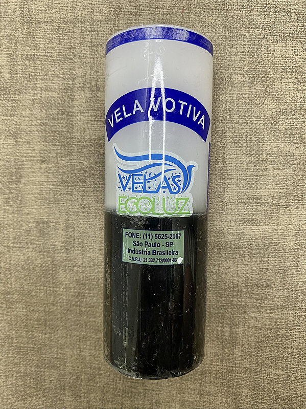Vela 7 Dias Preta e Branca