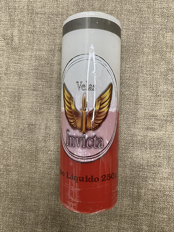 Vela 7 Dias Vermelha e Branca