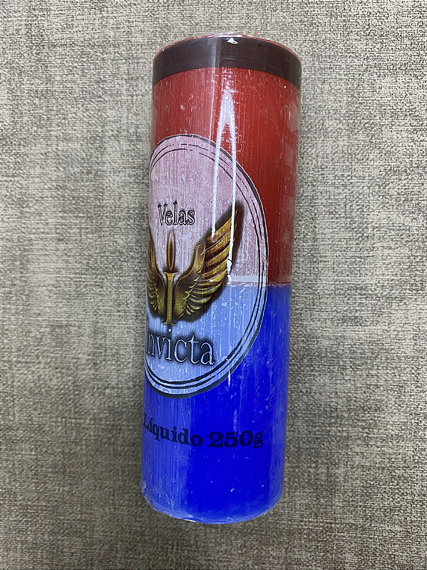 Vela 7 Dias Vermelha e Azul