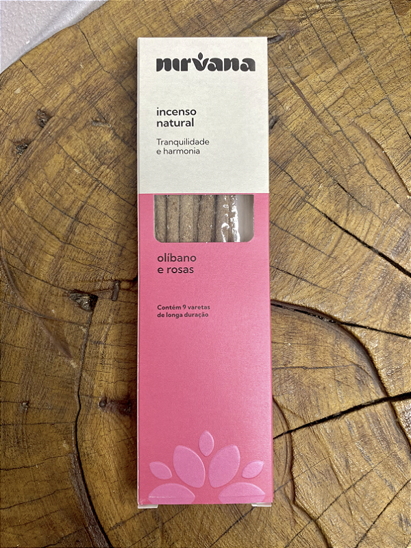 Incenso Natural Nirvana - Olibano e Rosas