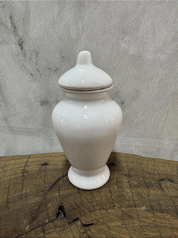 Quartinha de porcelana Sem Asa - 15cm - Branca