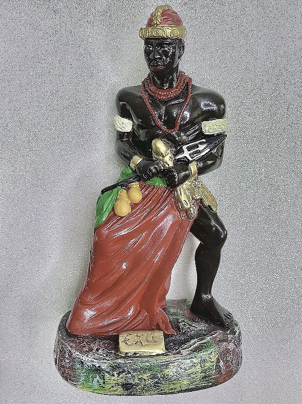 Imagem de Gesso Exu (Orixá) - 25cm