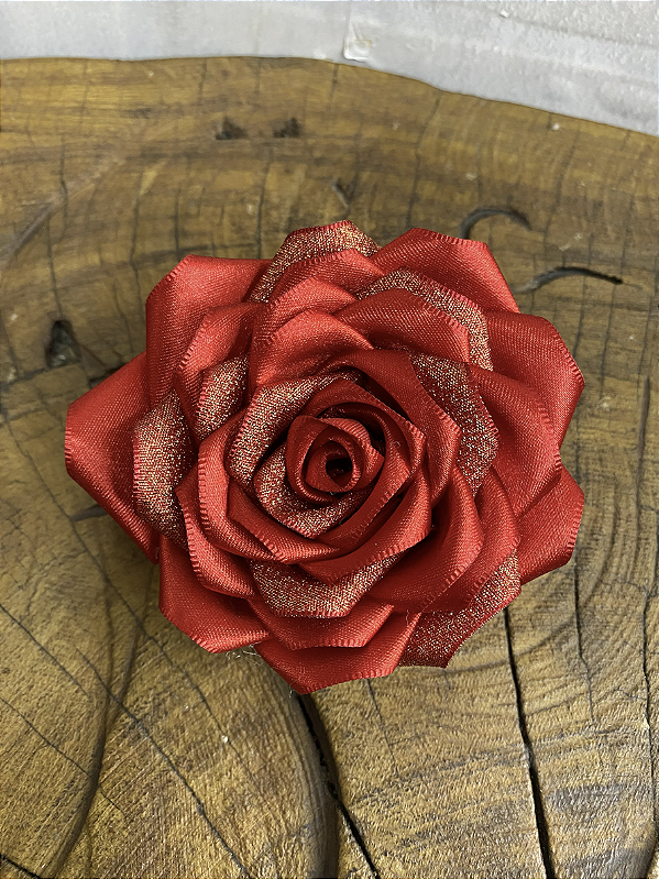 Rosa para Cabelo Luxo Brilho