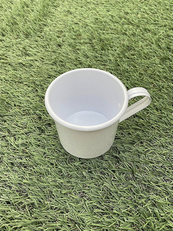 Caneca de Ágata Branca Pequena