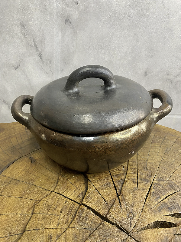 Panela de Barro com Alça 20cm Boca