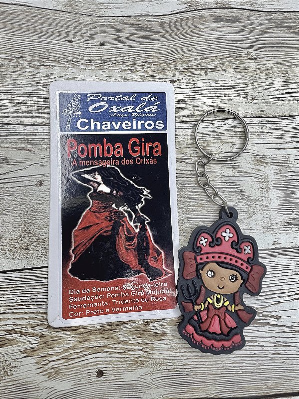 Chaveiro Pomba Gira - Emborrachado