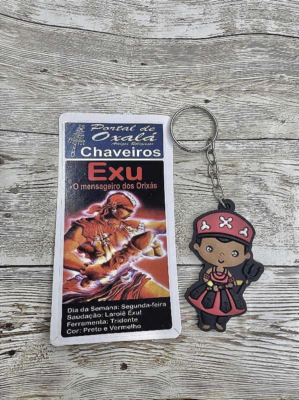 Chaveiro Exu Orixá - Emborrachado