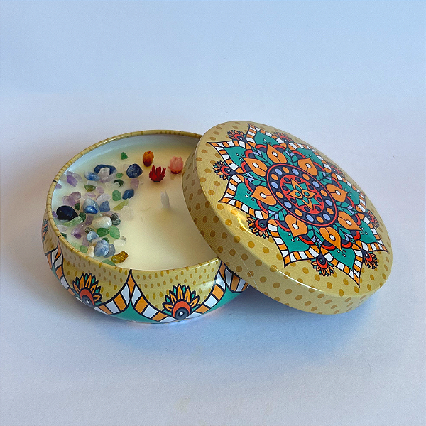 Vela Aromática Luz Dourada – Natural, Vegana e Ecológica (130ml)