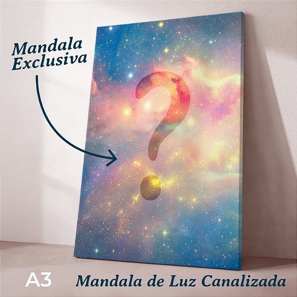 Mandala de Luz Canalizada – Arte Personalizada em Canvas | Grande 30×42