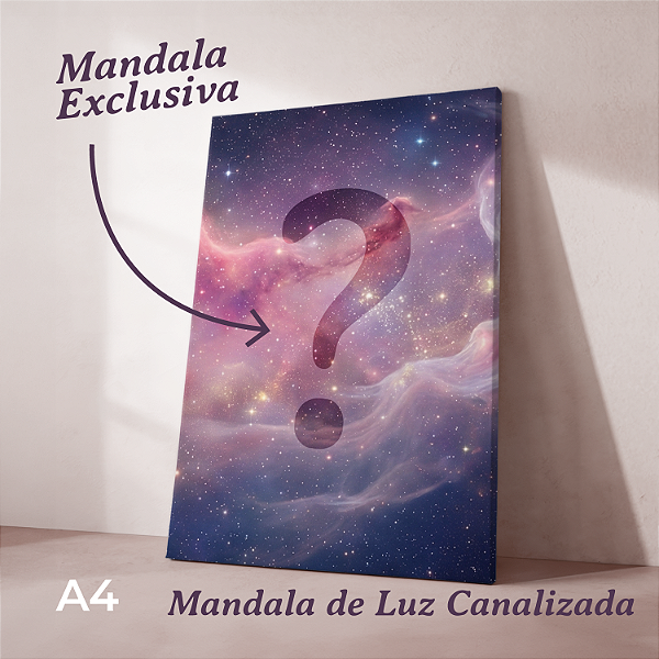 Mandala de Luz Canalizada – Arte Personalizada em Canvas | Pequeno 21x30