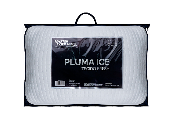 Travesseiro Toque de Plumas Macio 50x70 Tecido Refrescante Suporte Macio