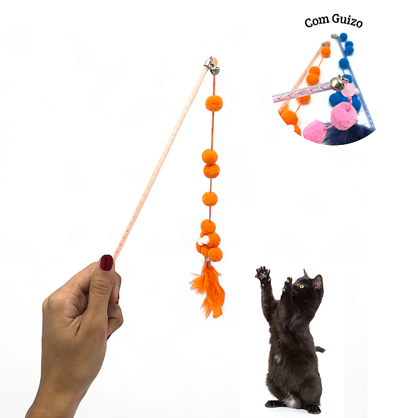 Vareta com Guizo Para Gato 31cm