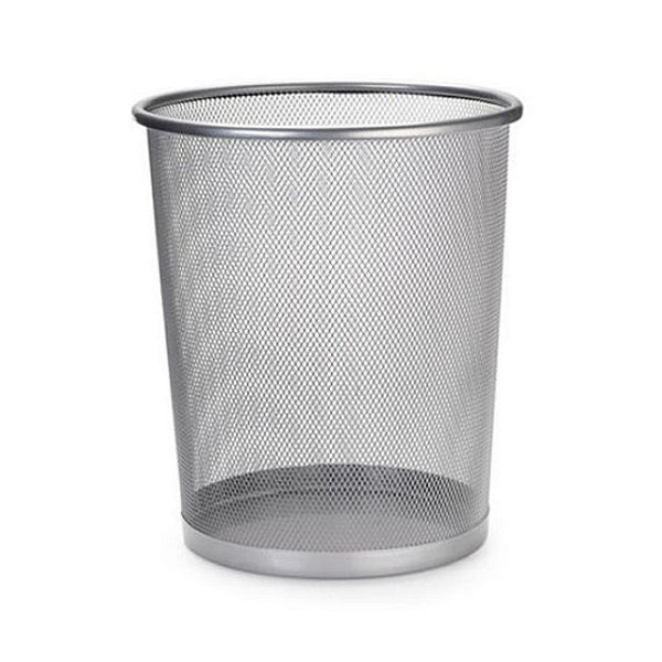 Lixeira Cesto de Lixo Escritório Metal 27x27 12L