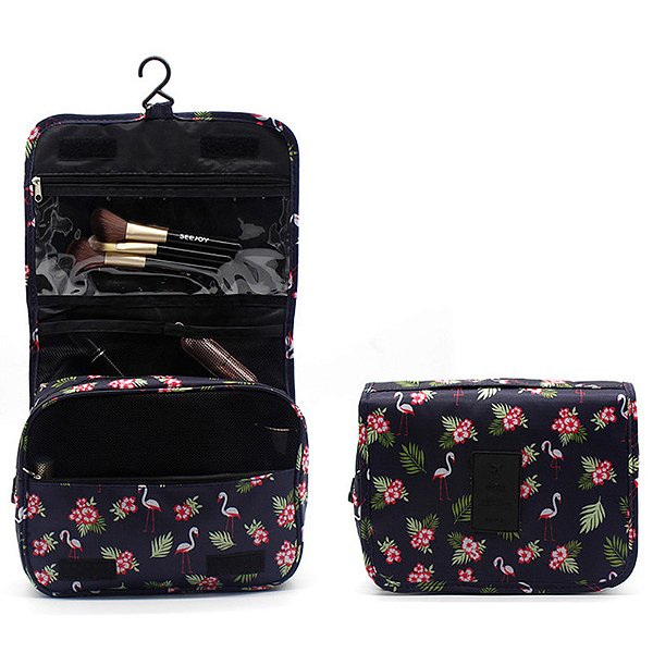 Necessaire Organizadora de Maquiagem E Higiene Pessoal Para Viagem Semi Impermeável