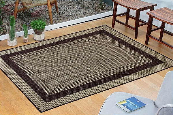 Tapete Sala Quarto Sisal Sintético Antiderrapante 2,00x2,50 S590