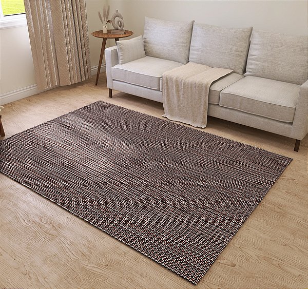 Tapete Sala Quarto Lavavel Luxo Antiderrapante 140x200 Marrom CIPÓ