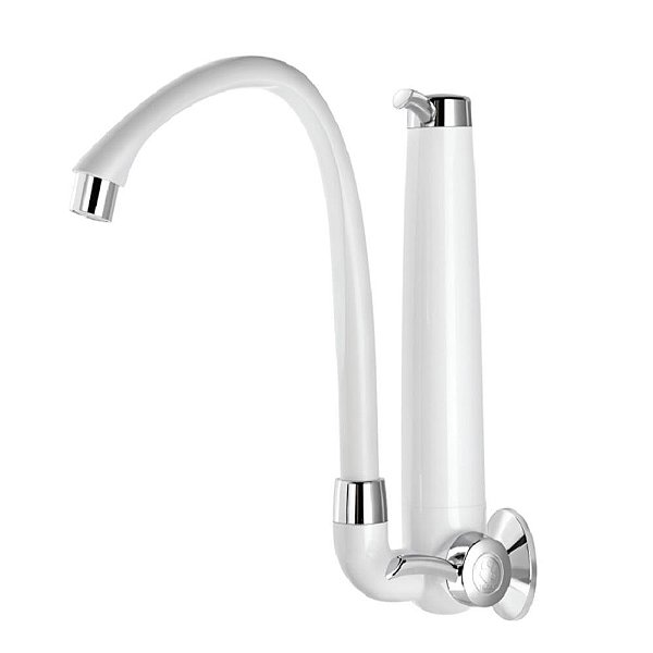 PURIFICADOR AGUA TIGRE PAREDE BRANCO CROMADO 00646 516651