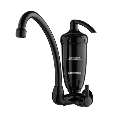 TORNEIRA COM FILTRO LORENZETTI ACQUA BELLA PRETA PAREDE 469262
