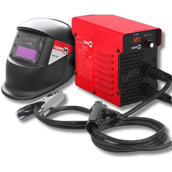 MAQUINA INVERSORA DE SOLDA ELETRODO IM120 COM MASCARA AUTOMATICA NOVE-54 BIVOLT 707988