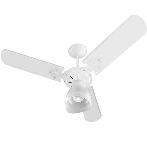 VENTILADOR DE TETO VENTIDELTA BRANCO 1 GLOBO/LAMPÂDA 38-3148 LIGH 127V 71609