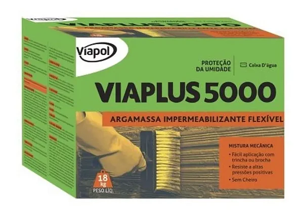 IMPERMEABILIZANTE VIAPOL VIAPLUS 5000 CAIXA 18KG 401722