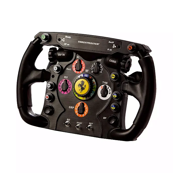 VOLANTE GAMER THRUSTMASTER ADD-ON F1 FERRARI WHEEL ECO SISTEM T-SERIES REMOVÍVEL PRETO 403431