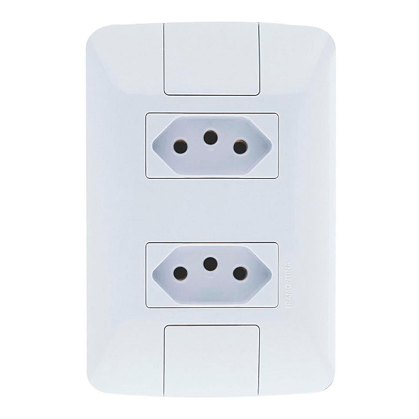 CONJUNTO TRAMONTINA ARIA 2 TOMADA 20A 2P+T BRANCO 57241/066 615272